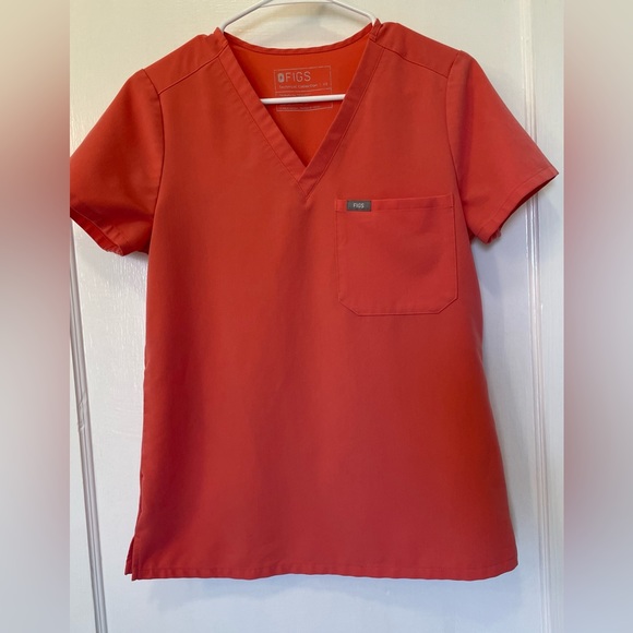 Figs Other Figs Catarina Scrub Top Coral Xs Poshmark